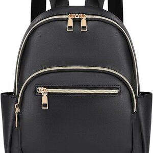 Mini Backpack Purse for Women PU Leather Small Casual Travel Daypack